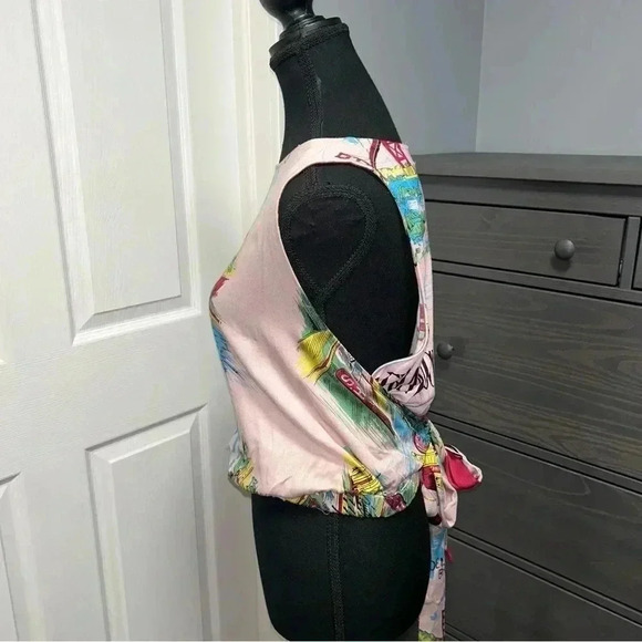 Anthropologie -  Tiny Postcard Wrap Top - Picture 4 of 9